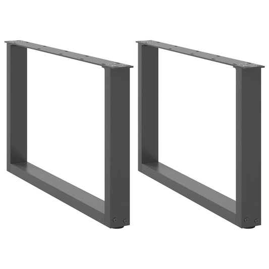 Salontafelpoten 2 st U-vormig 70x(42-43) cm staal antraciet is nu te koop bij PeponiXL, paradijselijk wonen!