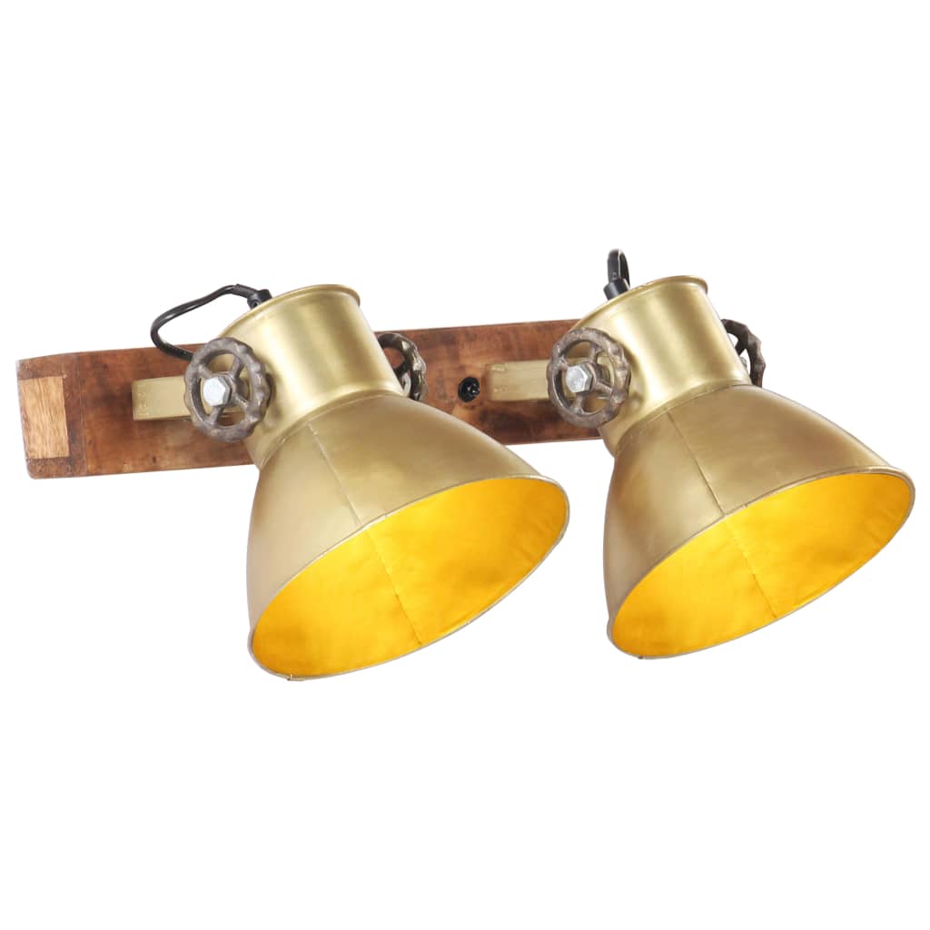 Wandlamp industrieel E27 45x25 cm messingkleurig is nu te koop bij PeponiXL, paradijselijk wonen!