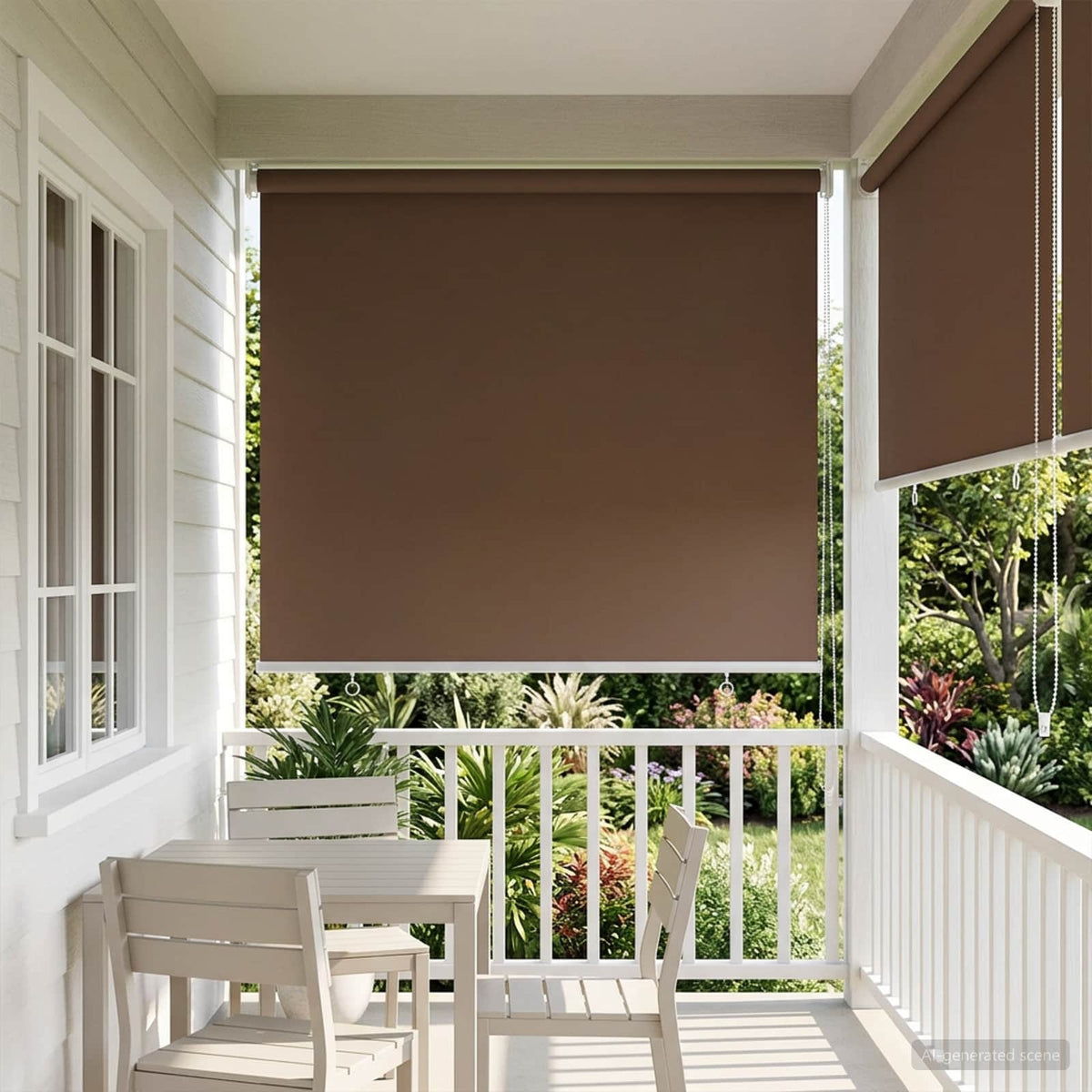 Buitenrolgordijn UV-bescherming Taupe 105 x 140 cm (B x H) is nu te koop bij PeponiXL, paradijselijk wonen!