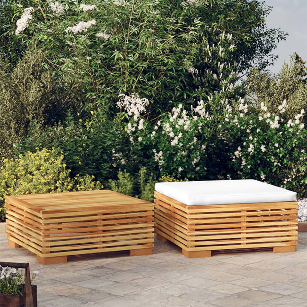 2-delige Loungeset massief teakhout is nu te koop bij PeponiXL, paradijselijk wonen!