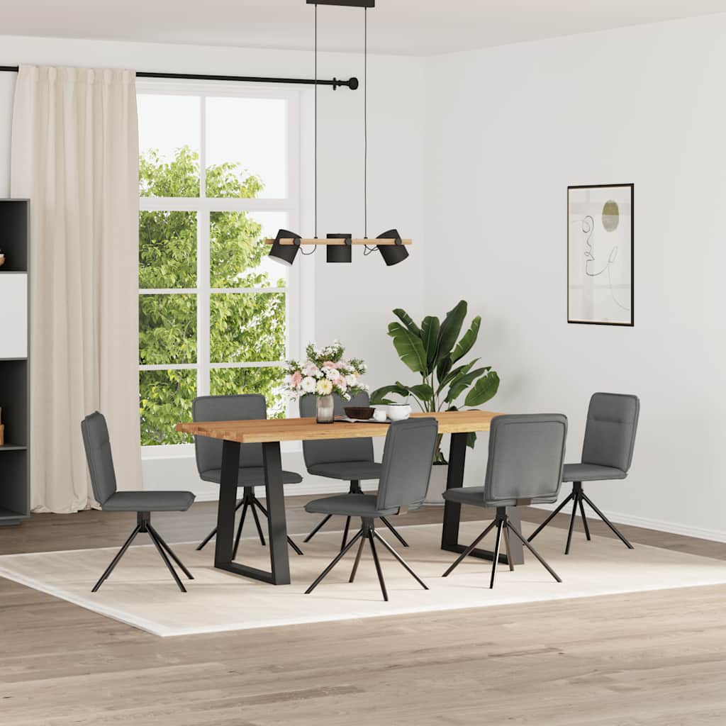 Eetkamerstoelen 6 st stof donkergrijs is nu te koop bij PeponiXL, paradijselijk wonen!