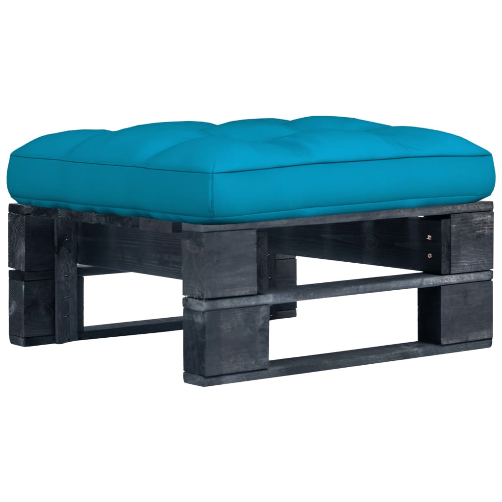 Tuinhocker pallet zwart geïmpregneerd grenenhout is nu te koop bij PeponiXL, paradijselijk wonen!