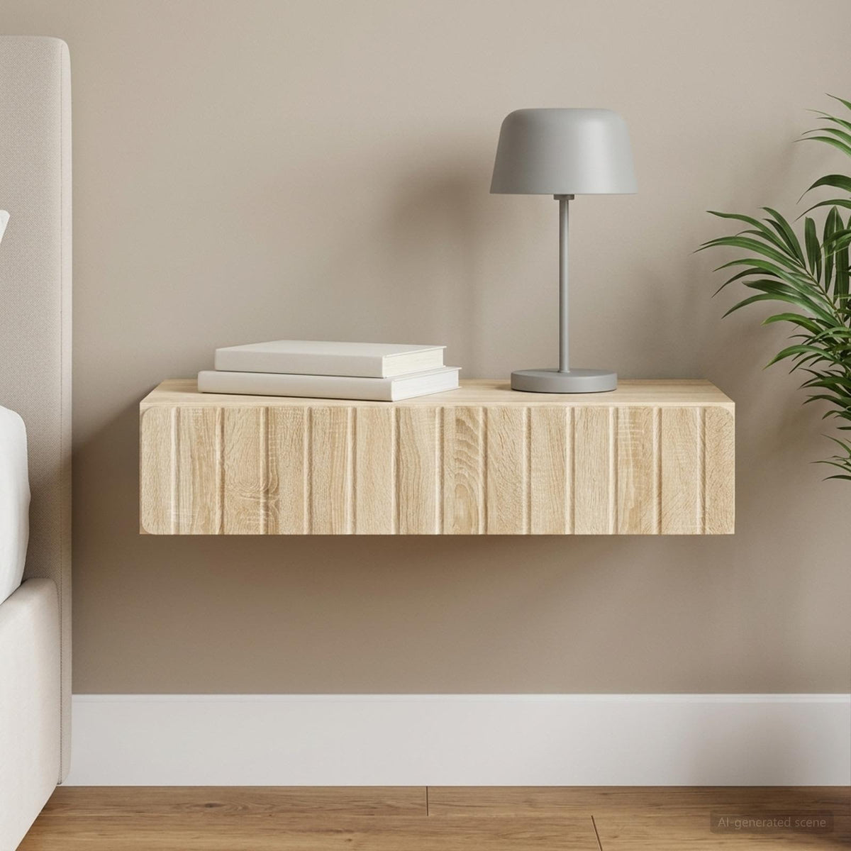 Wandmontage Zijtafel Sonoma Eiken 87,5 x 34,5 x 17 cm is nu te koop bij PeponiXL, paradijselijk wonen!