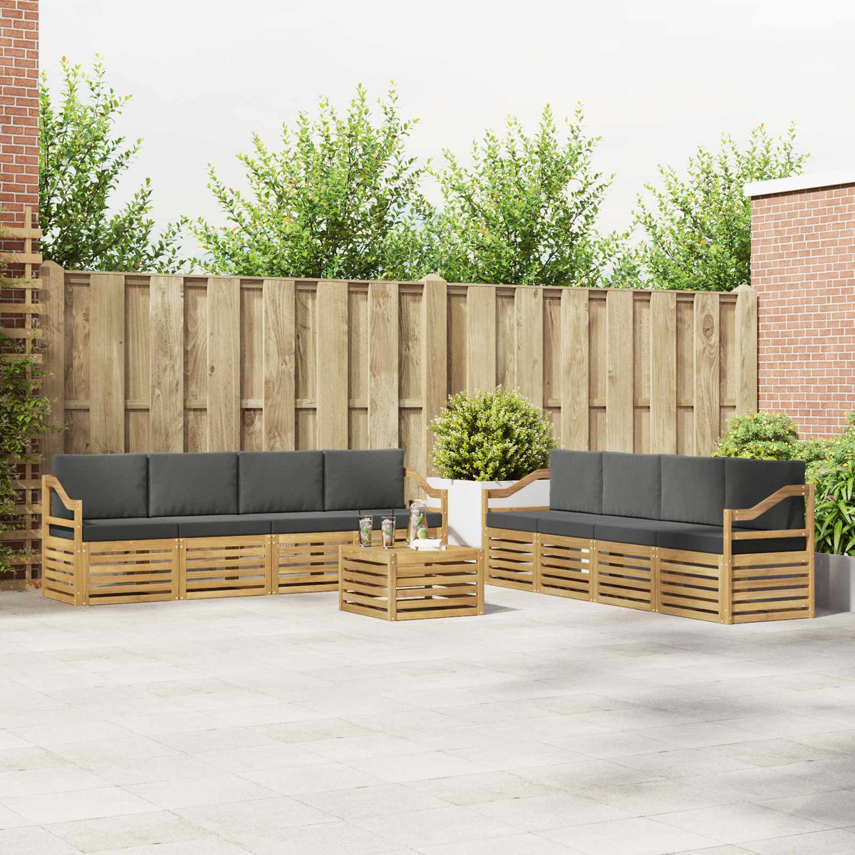 Sofa-Sets Massief Acaciahout is nu te koop bij PeponiXL, paradijselijk wonen!