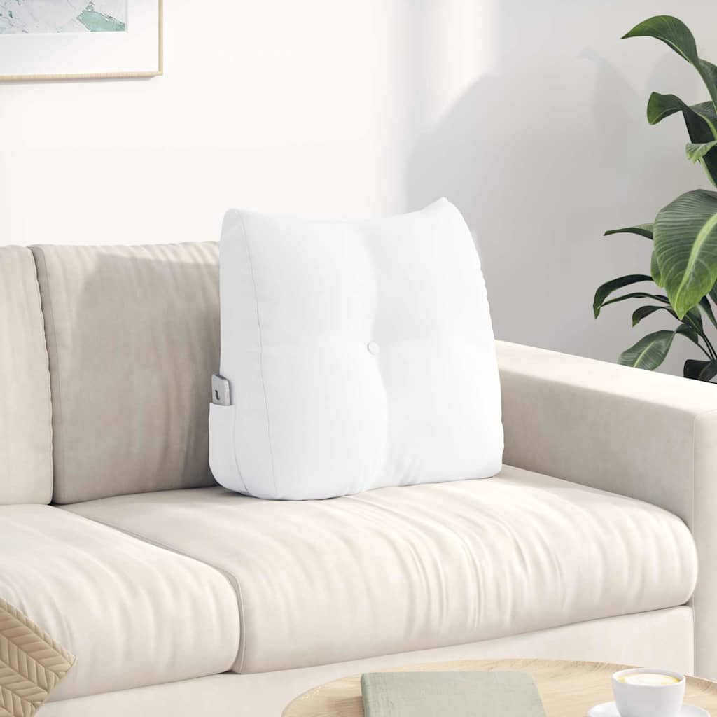 Rugkussen Wit 45 x 24 x 50 cm Stof is nu te koop bij PeponiXL, paradijselijk wonen!