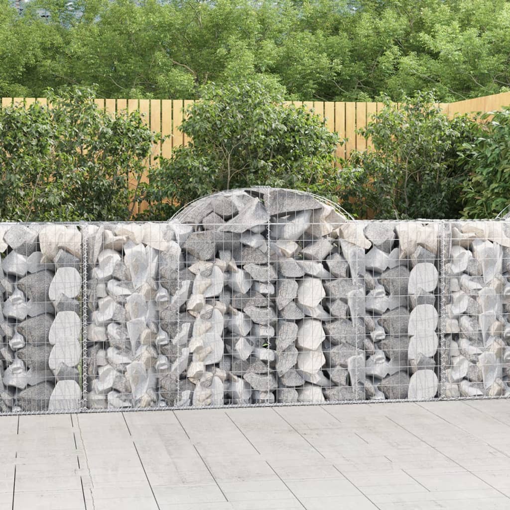Schanskorven 20 st gewelfd 200x50x100/120 cm ijzer is nu te koop bij PeponiXL, paradijselijk wonen!