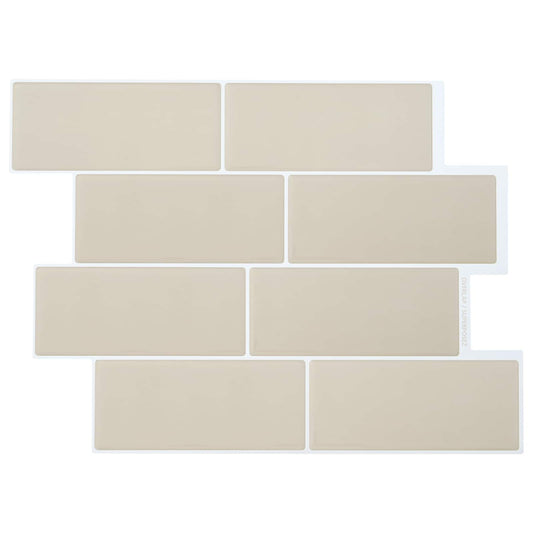 Subway Tegel 10 pcs Beige 29 x 21 cm Polyurethaan en PET is nu te koop bij PeponiXL, paradijselijk wonen!