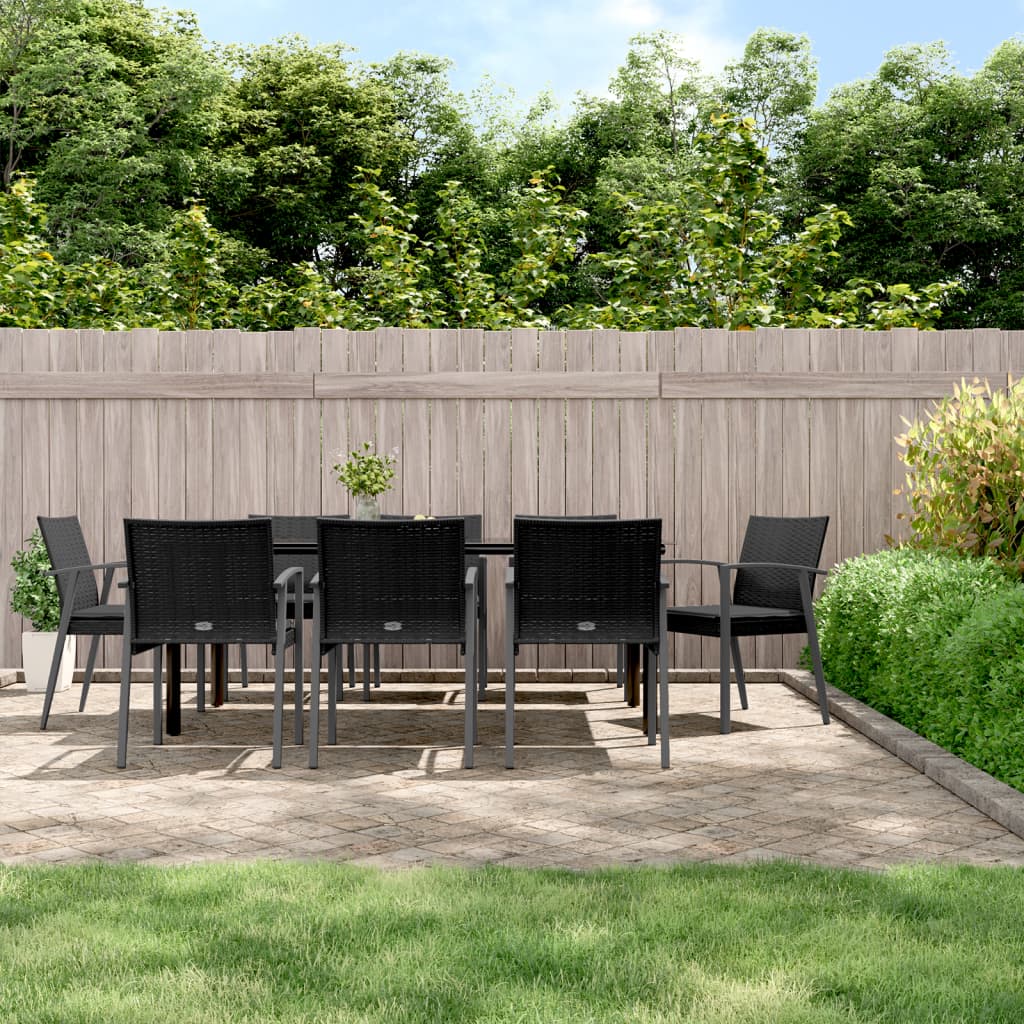 9-delige Tuinset met kussens poly rattan en staal is nu te koop bij PeponiXL, paradijselijk wonen!