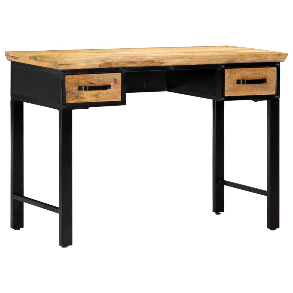 Schrijftafel 110x50x76 cm massief mangohout is nu te koop bij PeponiXL, paradijselijk wonen!