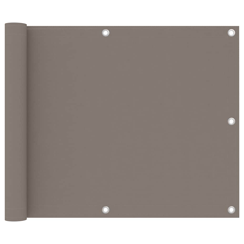 Balkonscherm 75x600 cm oxford stof taupe is nu te koop bij PeponiXL, paradijselijk wonen!