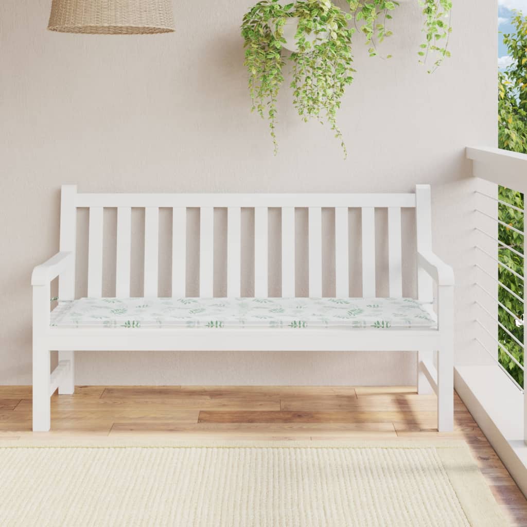 Tuinbankkussen 150x50x3 cm oxford stof bladpatroon is nu te koop bij PeponiXL, paradijselijk wonen!