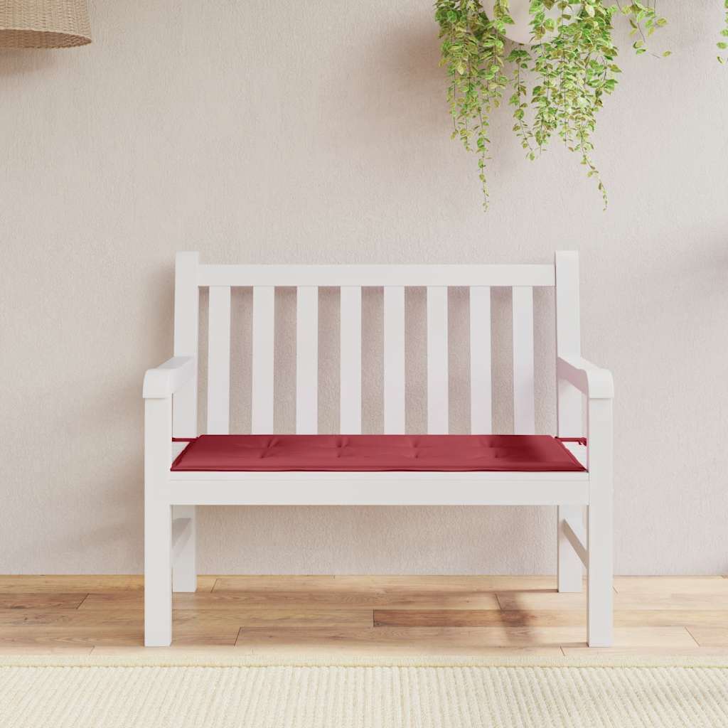 Tuinbankkussen 100x50x4 cm oxford stof wijnrood is nu te koop bij PeponiXL, paradijselijk wonen!