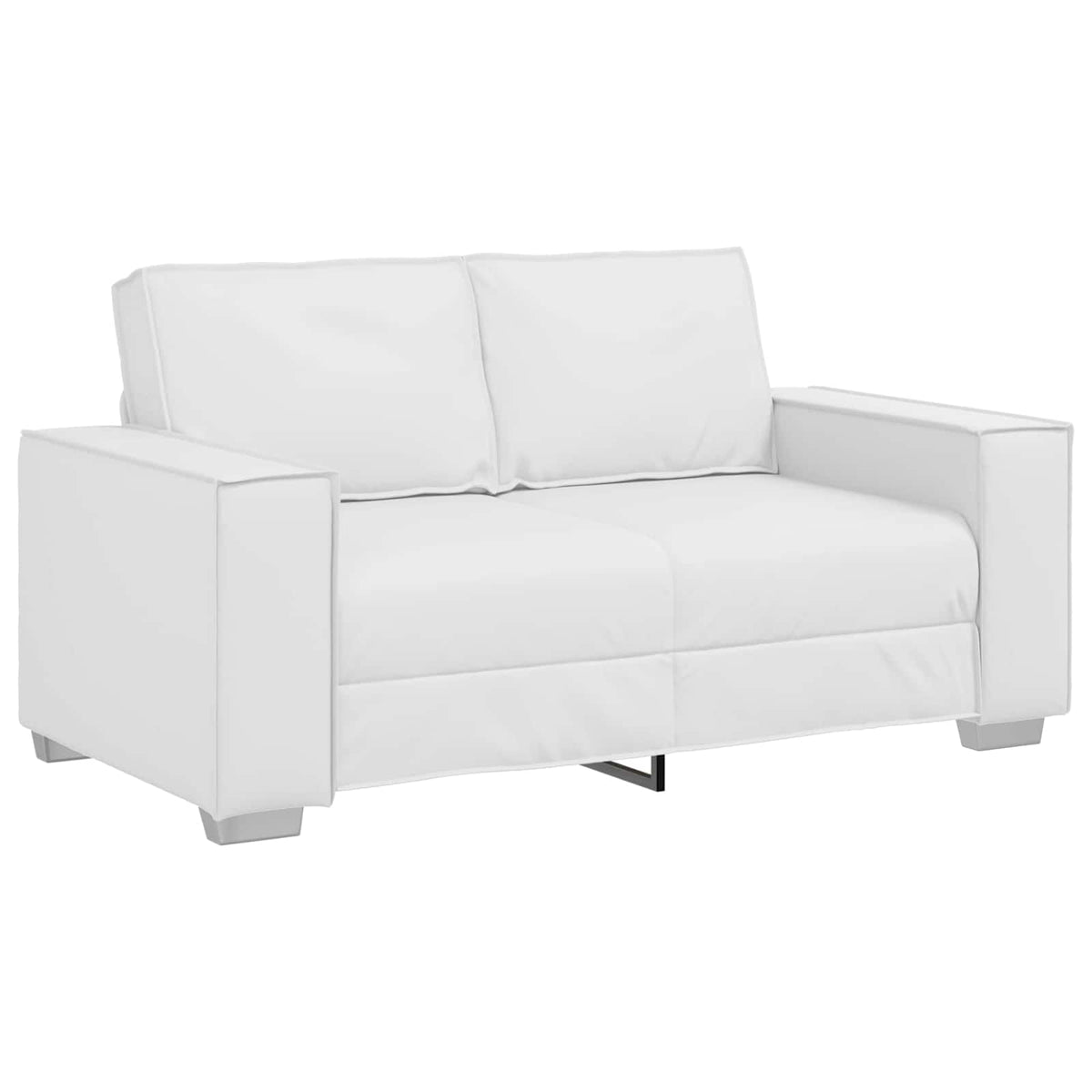 Loveseat Wit 160 cm Nep Leer is nu te koop bij PeponiXL, paradijselijk wonen!