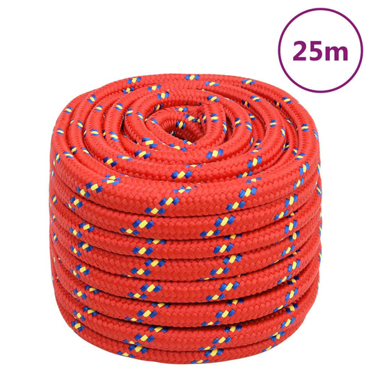Boottouw 20 mm 25 m polypropyleen rood is nu te koop bij PeponiXL, paradijselijk wonen!