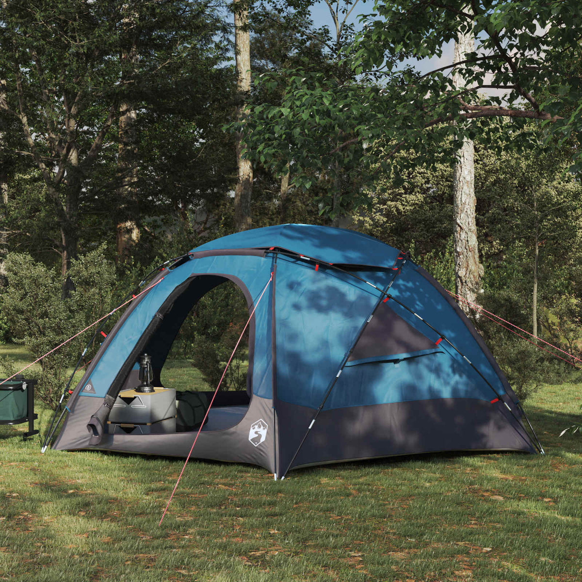 Koepeltent met Verwijderbare Regenkap Blauw 4-persoons is nu te koop bij PeponiXL, paradijselijk wonen!