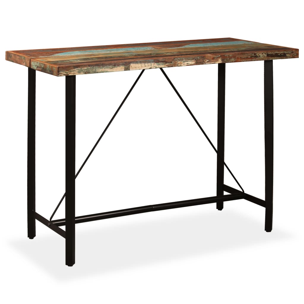 Bartafel 150x70x107 cm massief gerecycled hout is nu te koop bij PeponiXL, paradijselijk wonen!