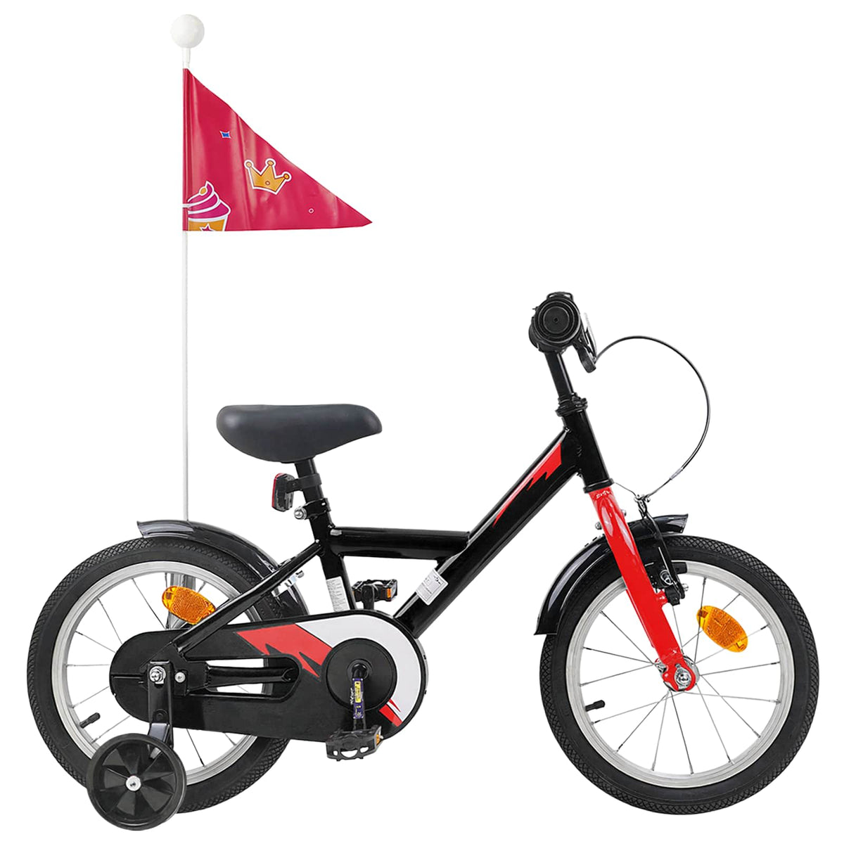 Kinderfiets 12 Inch voor 2-4 jaar oud Zwart is nu te koop bij PeponiXL, paradijselijk wonen!