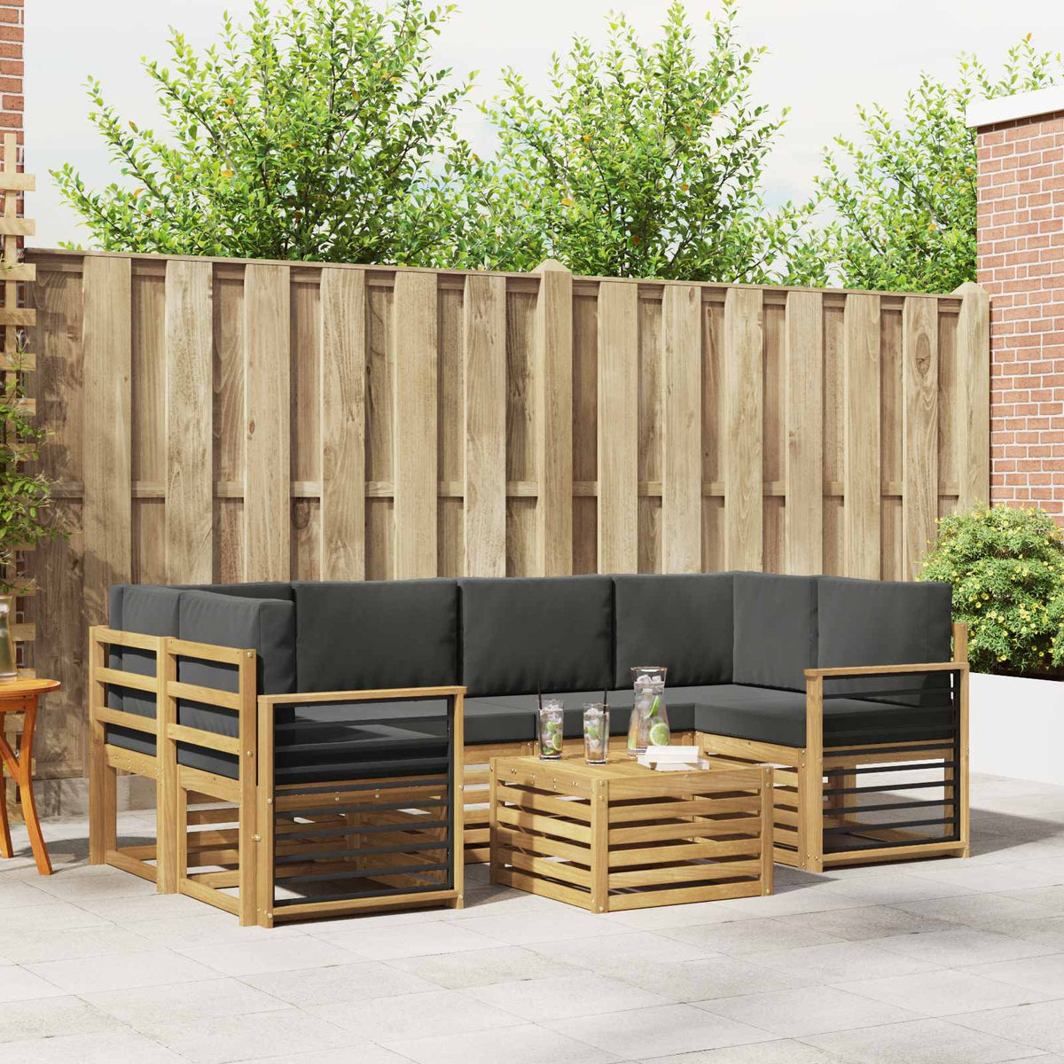Sofa-Sets Massief Acaciahout is nu te koop bij PeponiXL, paradijselijk wonen!