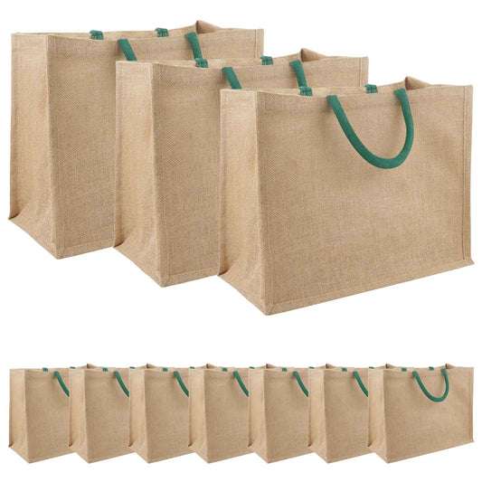 Jute handtassen 10 Natuurlijk en Groen 42 x 33 x 19 cm is nu te koop bij PeponiXL, paradijselijk wonen!
