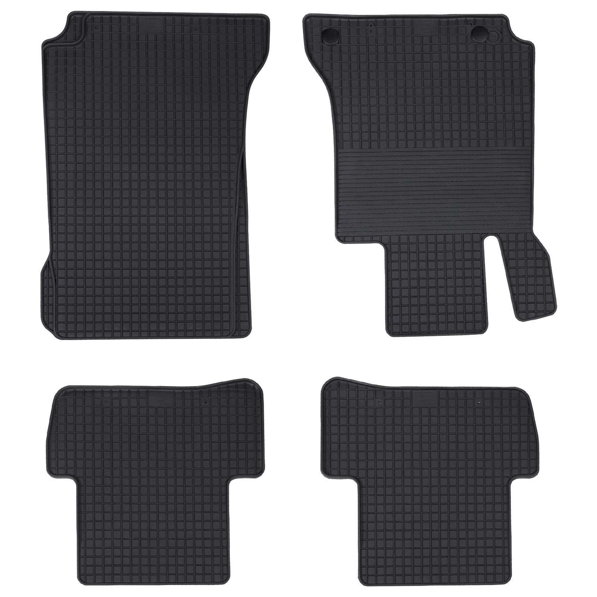 Autobodemmat 4 pcs Zwart Rubber is nu te koop bij PeponiXL, paradijselijk wonen!