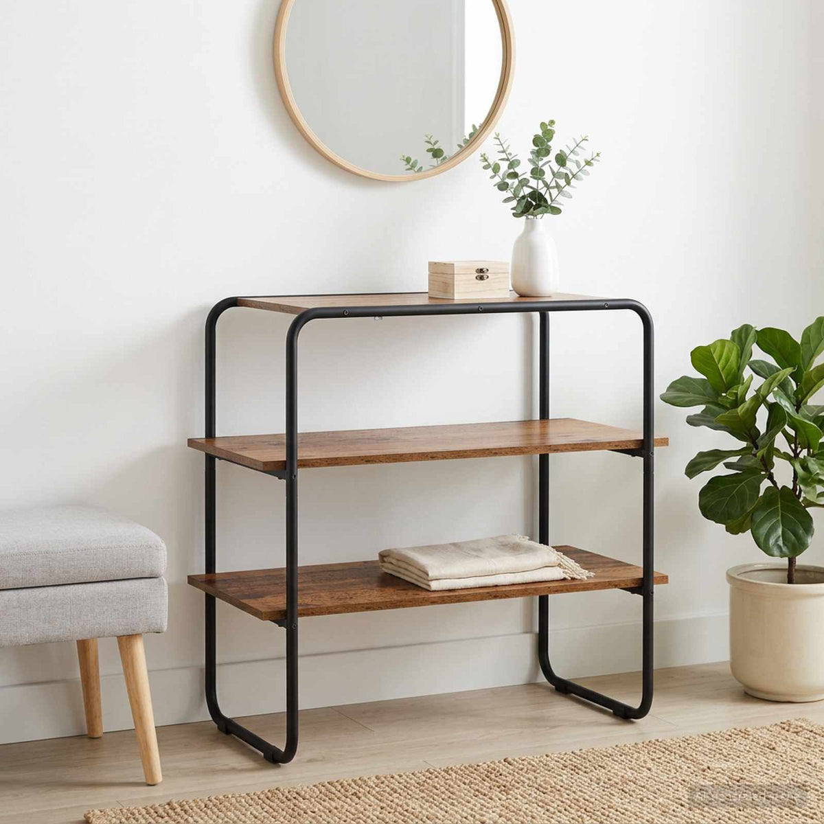 Consoletafel Oud hout 80 x 41 x 75 cm Bewerkt hout is nu te koop bij PeponiXL, paradijselijk wonen!