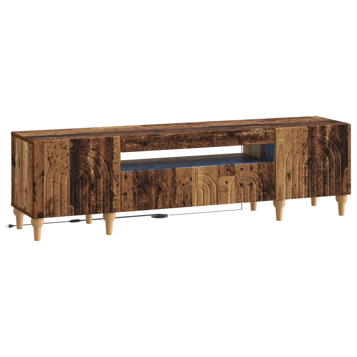 LED tv-meubel Oud hout Bewerkt hout is nu te koop bij PeponiXL, paradijselijk wonen!