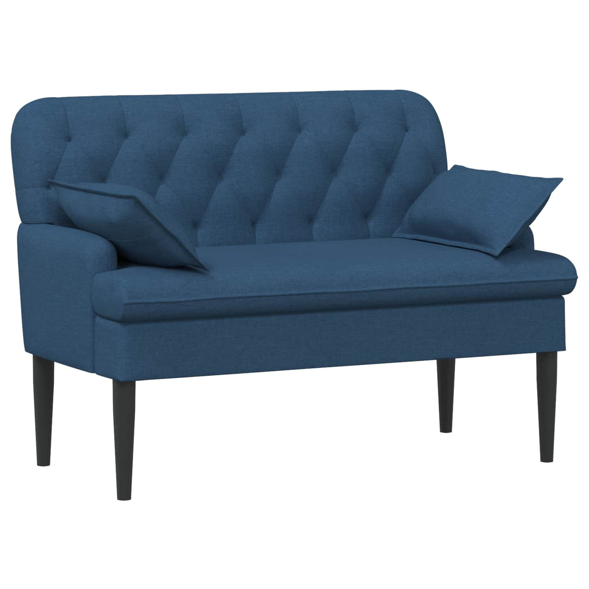 Loungebank met knopencomfort Blauw 111 x 68 x 80 cm Stof is nu te koop bij PeponiXL, paradijselijk wonen!