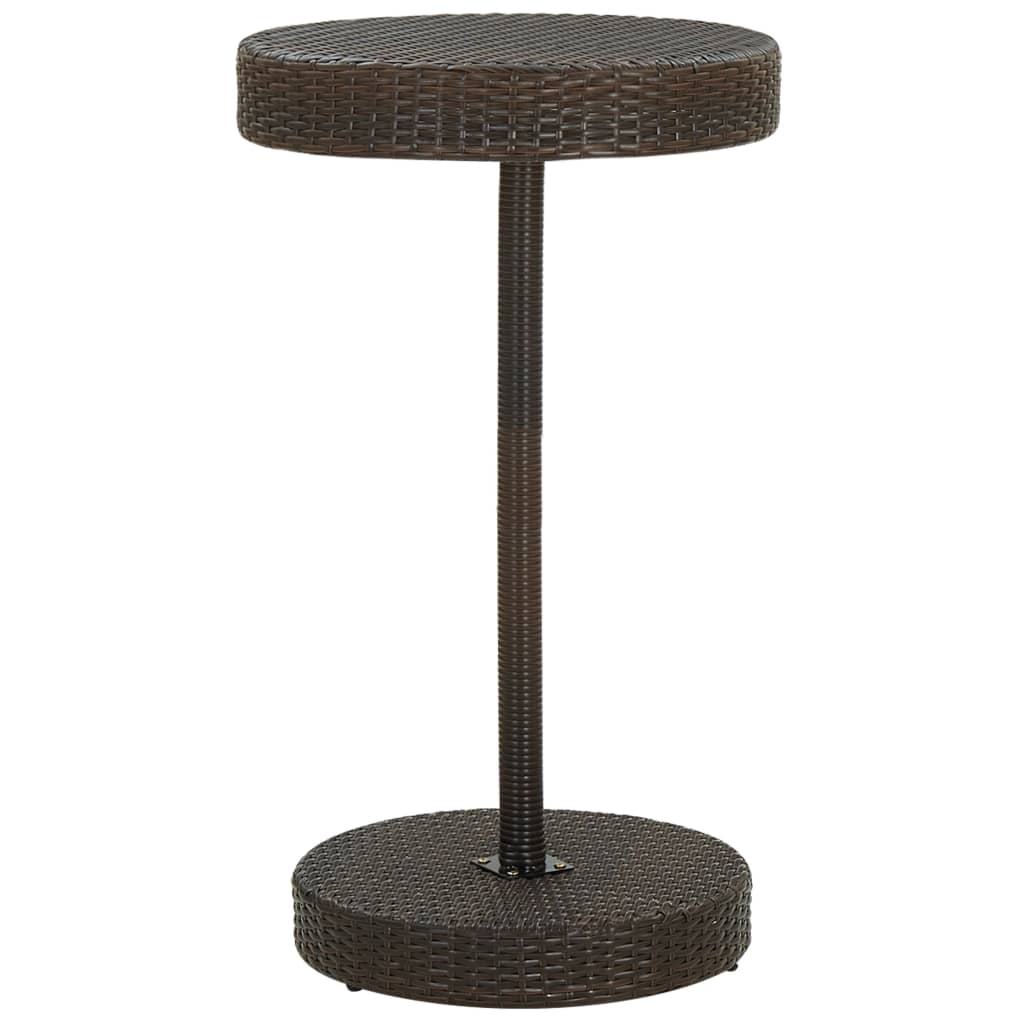 Tuintafel 60,5x106 cm poly rattan bruin is nu te koop bij PeponiXL, paradijselijk wonen!