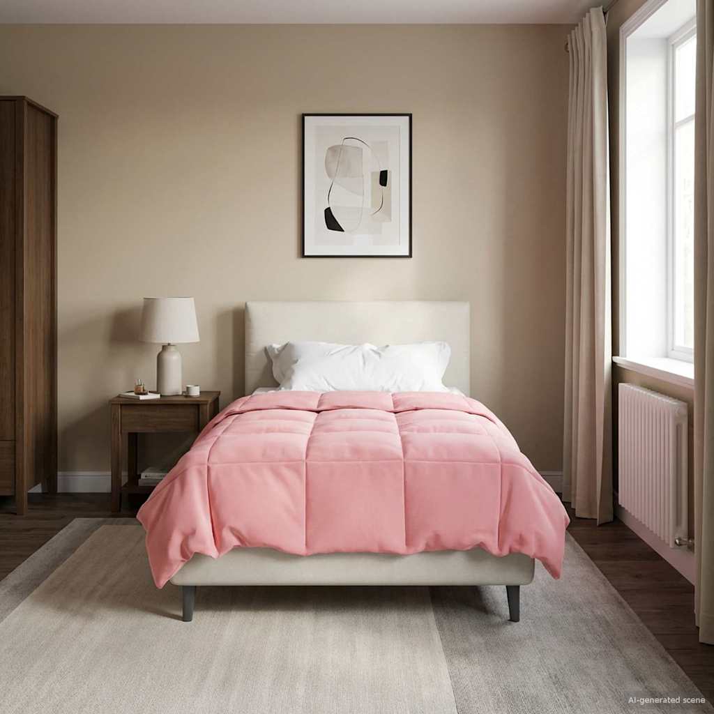 Zomer Dekbed Gekwilt Roze 155 x 200 cm Microfiber is nu te koop bij PeponiXL, paradijselijk wonen!