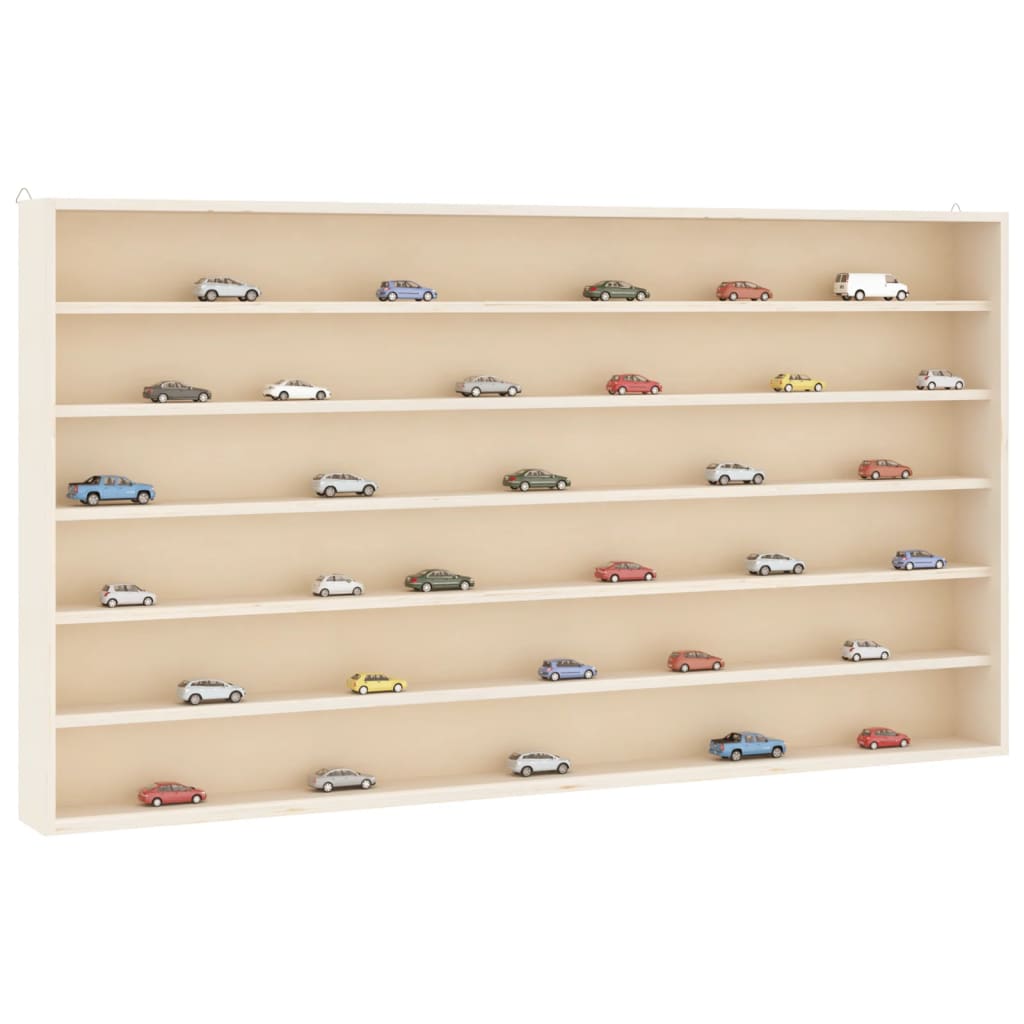Houten verzamelvitrine met 6 planken 80x8,5x55 cm is nu te koop bij PeponiXL, paradijselijk wonen!