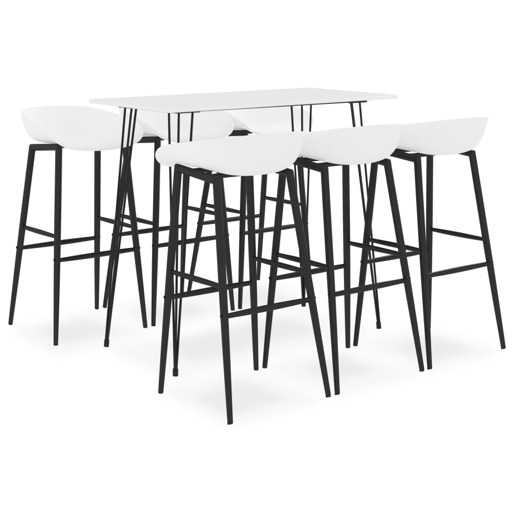 7-delige Barset wit is nu te koop bij PeponiXL, paradijselijk wonen!