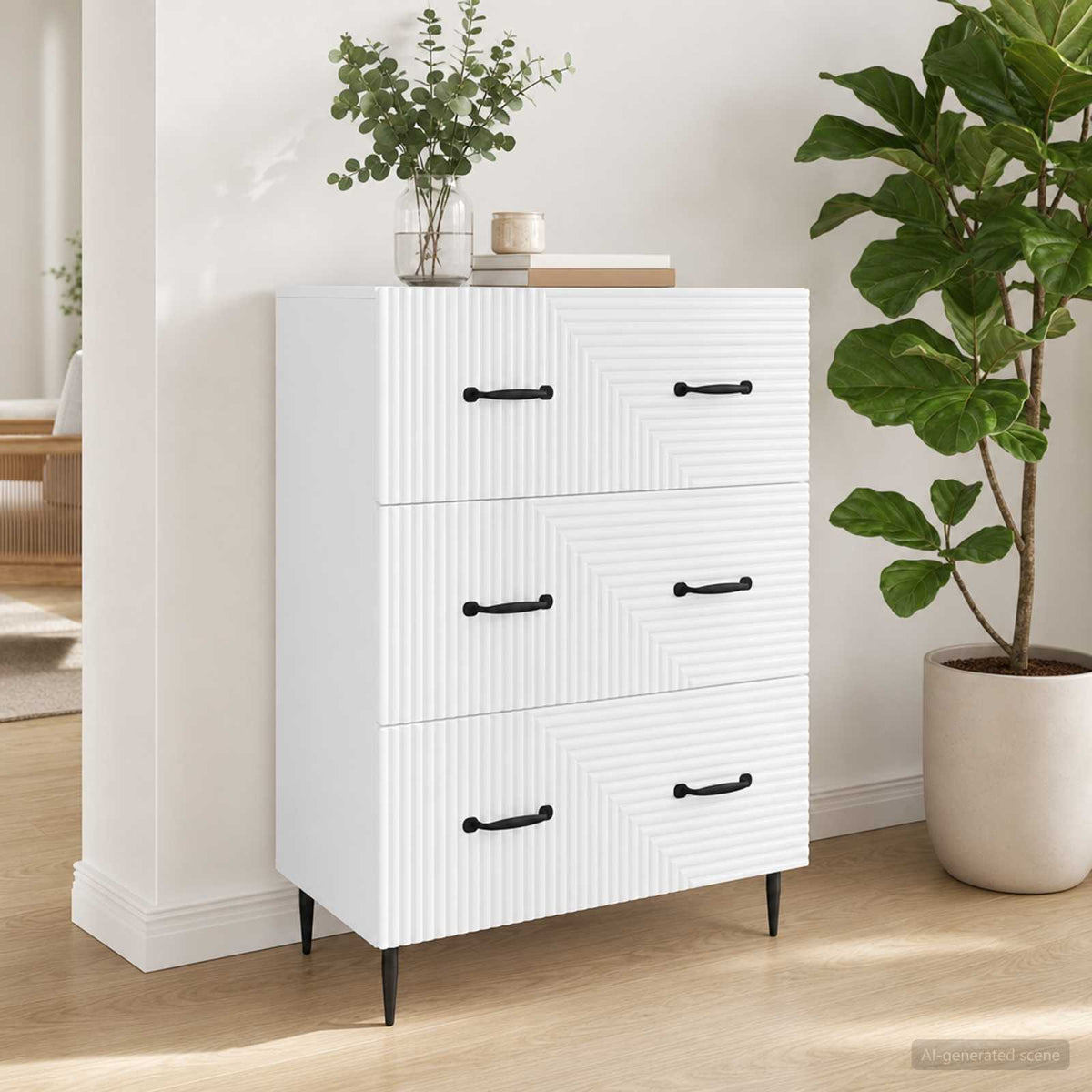 Ladenkast Wit 66 x 34,5 x 89,5 cm Bewerkt hout is nu te koop bij PeponiXL, paradijselijk wonen!
