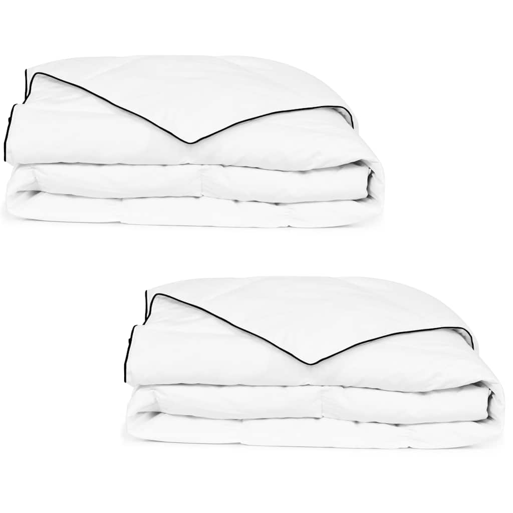 Winterdekbedden 2 st 155x220 cm dons is nu te koop bij PeponiXL, paradijselijk wonen!