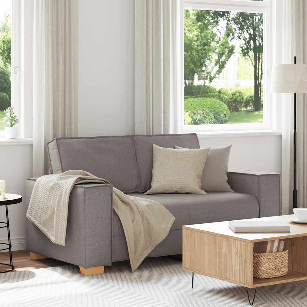 2-zitsbank Taupe 160x78x84 cm Stof is nu te koop bij PeponiXL, paradijselijk wonen!