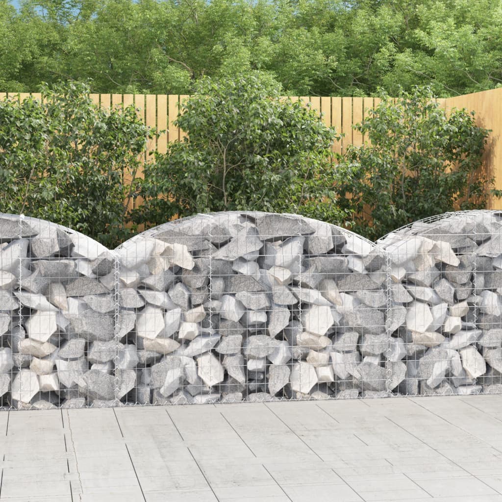 Schanskorf gewelfd 150x50x80/100 cm gegalvaniseerd ijzer is nu te koop bij PeponiXL, paradijselijk wonen!