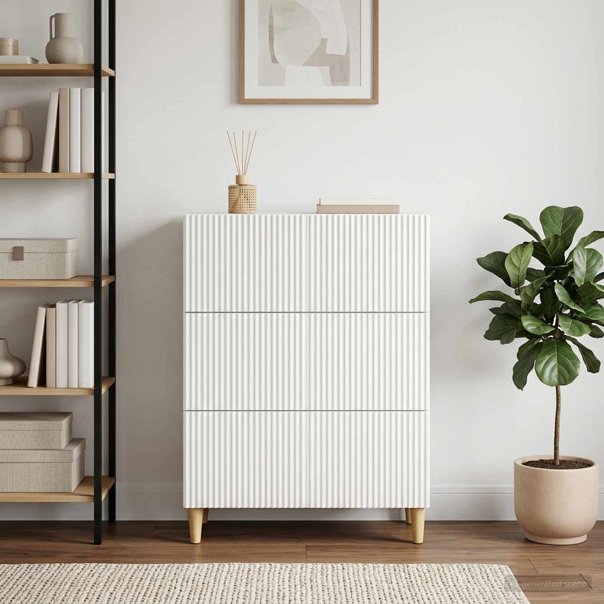 Ladenkast Wit 66 x 34,5 x 90 cm Bewerkt hout is nu te koop bij PeponiXL, paradijselijk wonen!