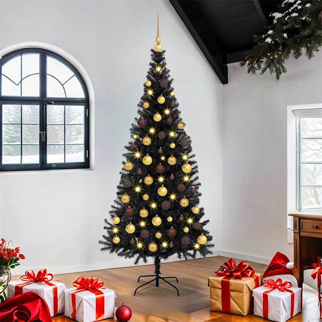 Kerstboom Zwart 180 cm PVC is nu te koop bij PeponiXL, paradijselijk wonen!