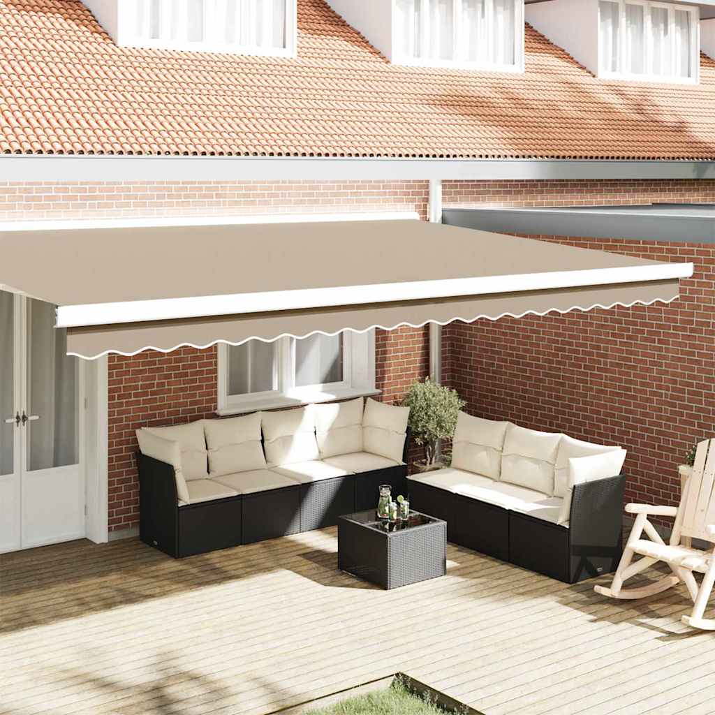 Vervangende markies volant Beige 480 x 20 cm Polyester is nu te koop bij PeponiXL, paradijselijk wonen!