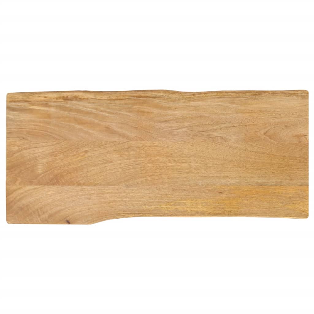 Tafelblad met natuurlijke rand 100x40x3,8 cm massief mangohout is nu te koop bij PeponiXL, paradijselijk wonen!