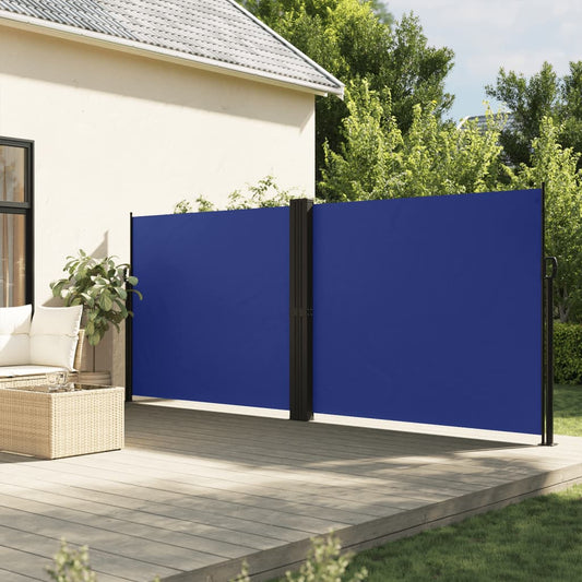 Windscherm uittrekbaar 160x600 cm blauw is nu te koop bij PeponiXL, paradijselijk wonen!