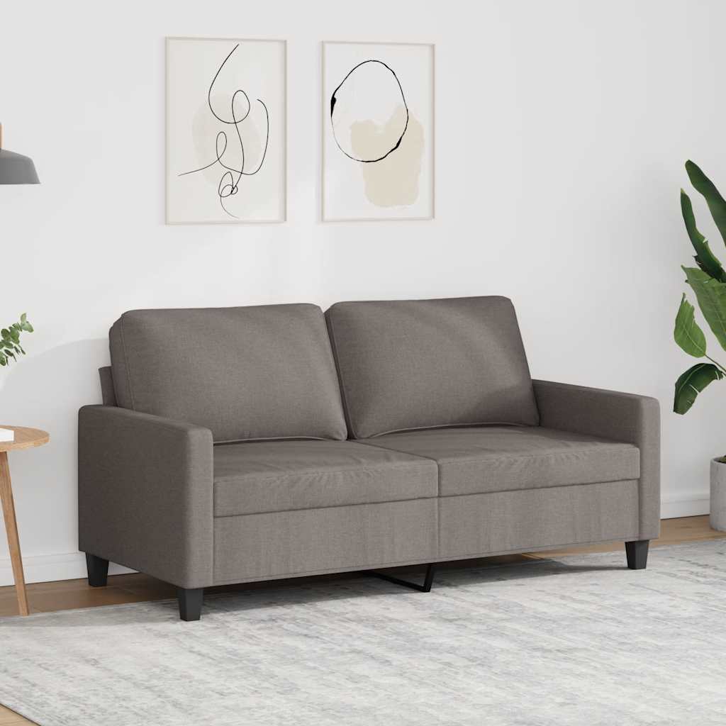 Tweezitsbank 140 cm stof taupe is nu te koop bij PeponiXL, paradijselijk wonen!