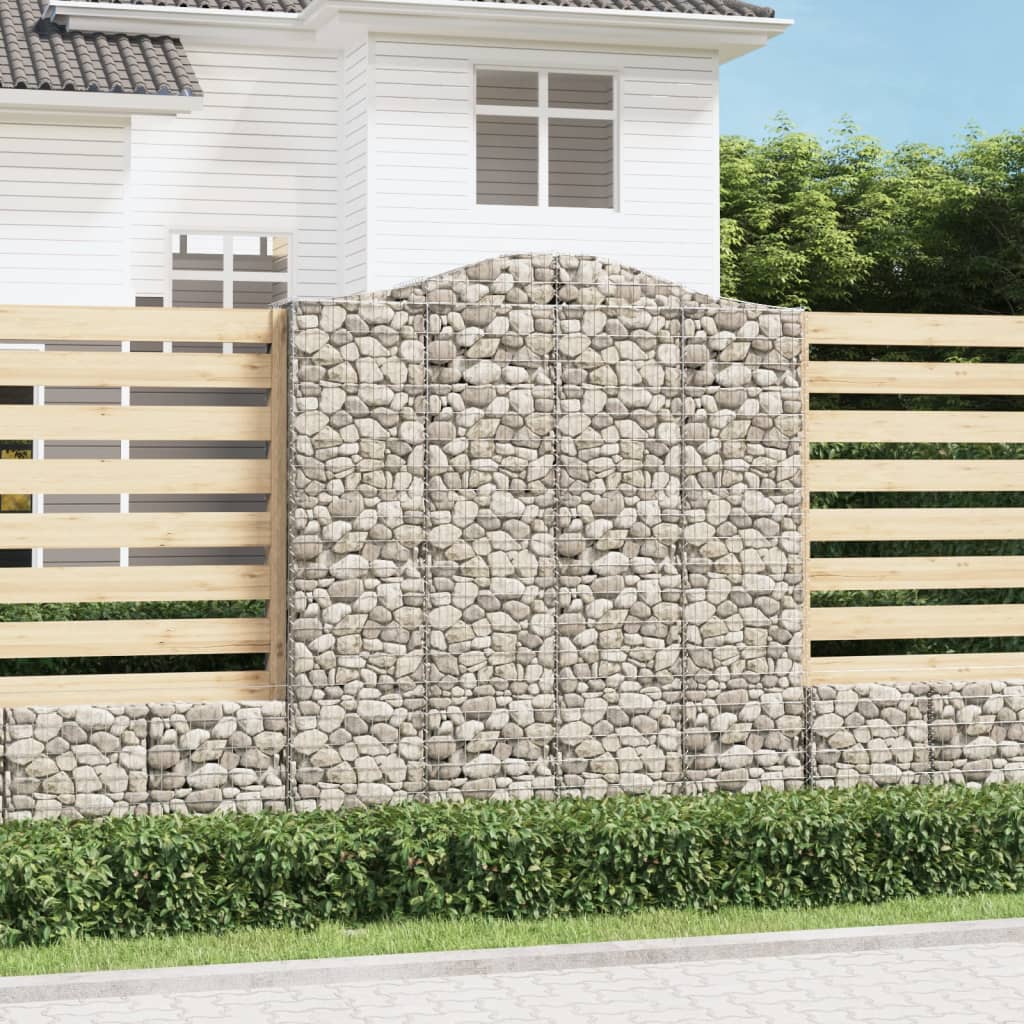 Schanskorf gewelfd 200x30x220/240 cm gegalvaniseerd ijzer is nu te koop bij PeponiXL, paradijselijk wonen!