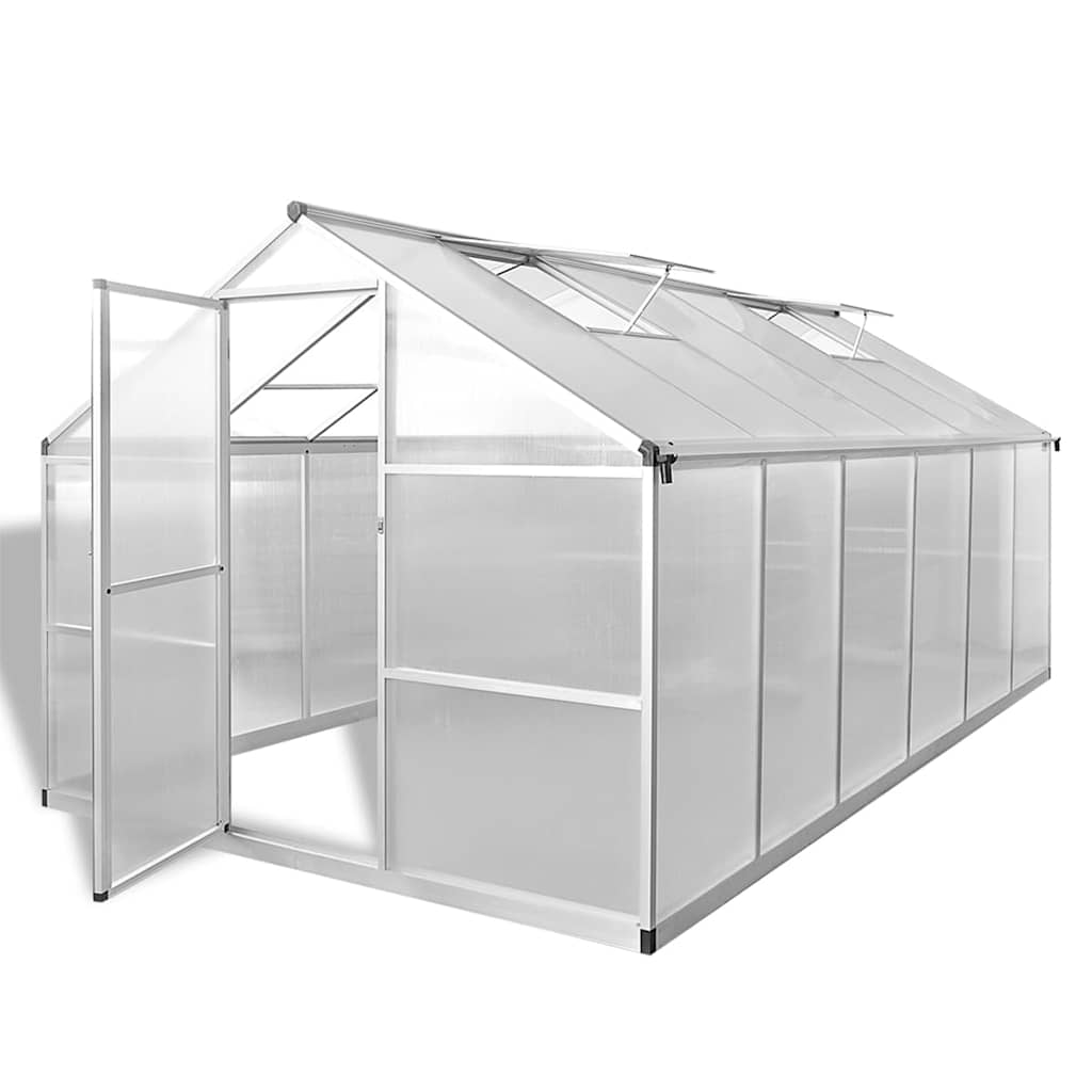 Tuinkas versterkt aluminium met basisframe 9,025 m² is nu te koop bij PeponiXL, paradijselijk wonen!