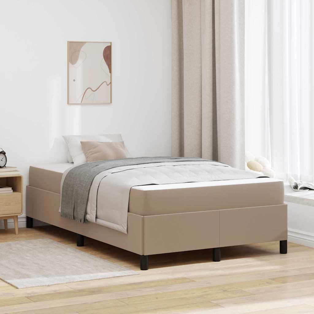 Bedframe met matras Cappuccino 120 x 190 cm Stof is nu te koop bij PeponiXL, paradijselijk wonen!