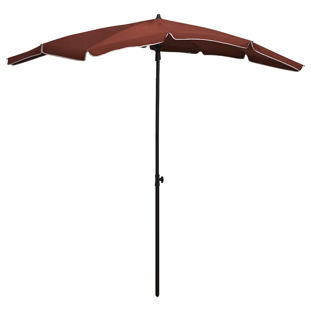 Parasol met paal 200x130 cm terracottakleurig is nu te koop bij PeponiXL, paradijselijk wonen!
