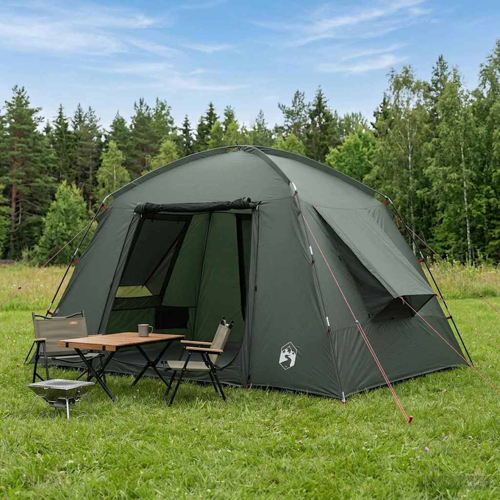 Huisje Tent met dak Legergroen 300 x 210 x 156 cm Polyester is nu te koop bij PeponiXL, paradijselijk wonen!
