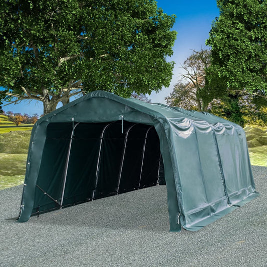 Veetent verwijderbaar 550 g/m² 3,3x8 m PVC donkergroen is nu te koop bij PeponiXL, paradijselijk wonen!