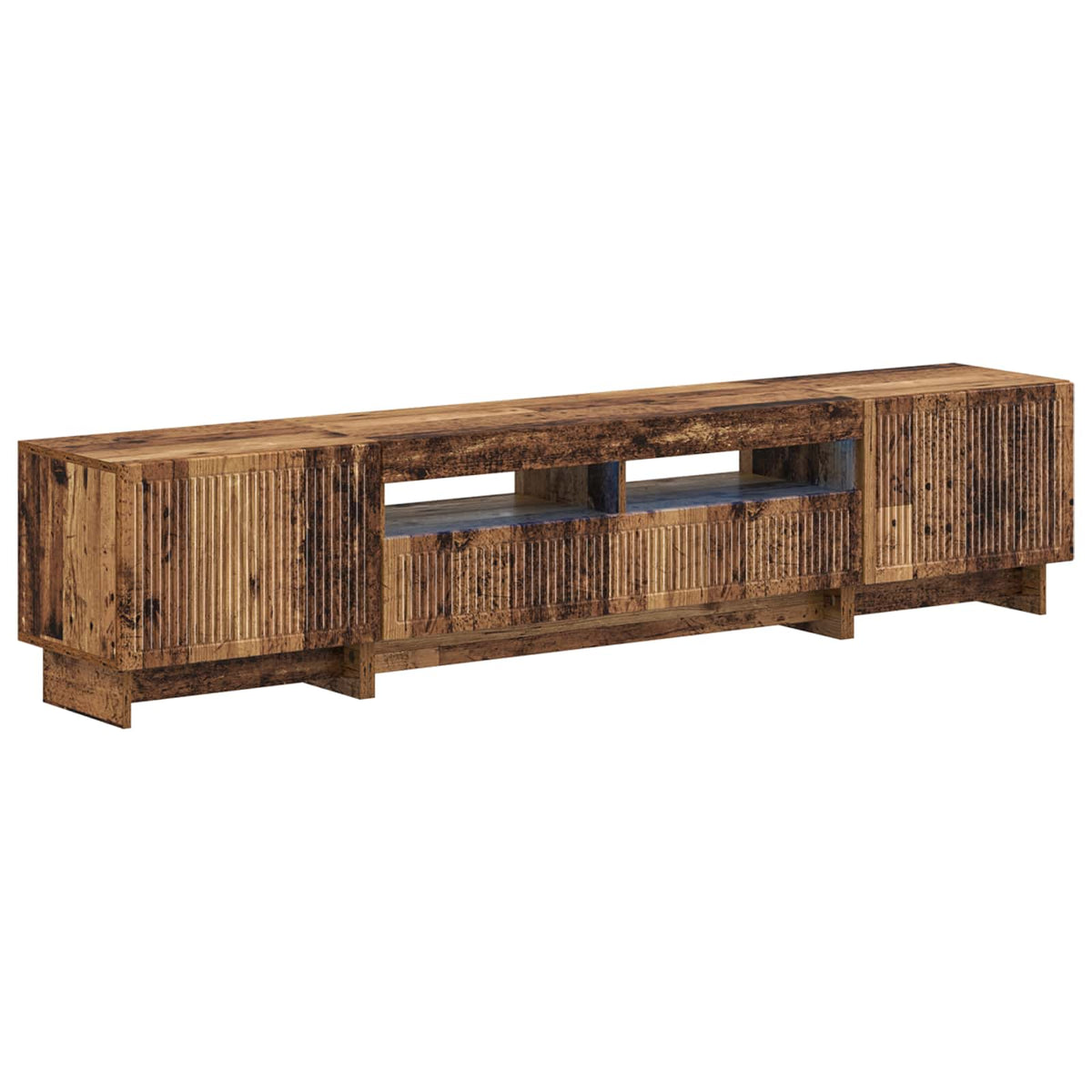 5-delige LED TV-kast Oud hout Bewerkt hout is nu te koop bij PeponiXL, paradijselijk wonen!