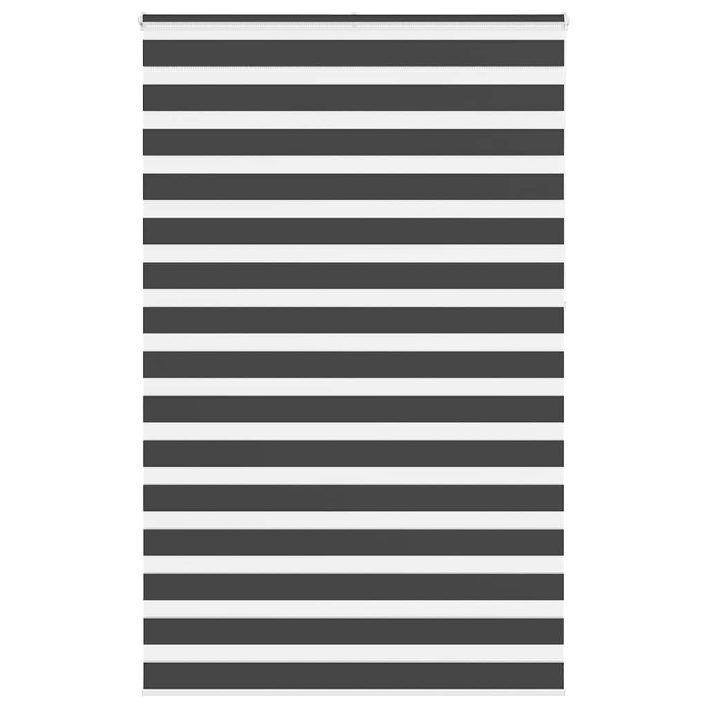 Zebra rolgordijn 150x230 cm stofbreedte 145,9 cm zwart is nu te koop bij PeponiXL, paradijselijk wonen!