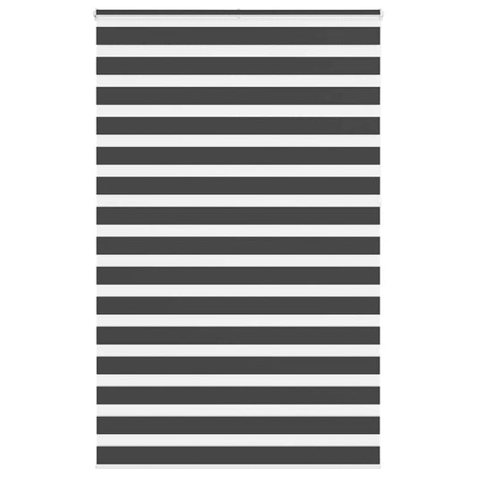 Zebra rolgordijn 150x230 cm stofbreedte 145,9 cm zwart is nu te koop bij PeponiXL, paradijselijk wonen!